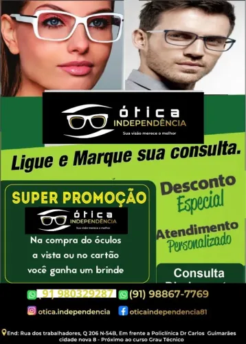 Óculos receituário e esportivo. 