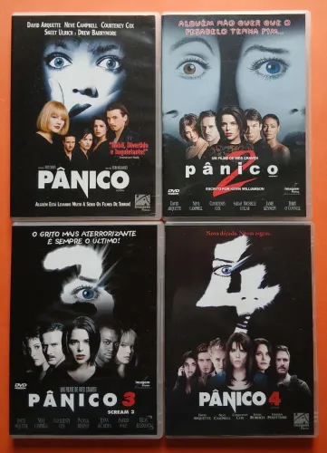 Dvd Pânico (Scream) Wes Craven (Quadrilogia)