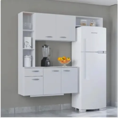 Cozinha Compacta Prime 163 com Balcão Suspenso
