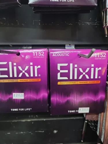 CORDAS ELIXIR 0.11 PARA VIOLAO  - IMPORTADAS 