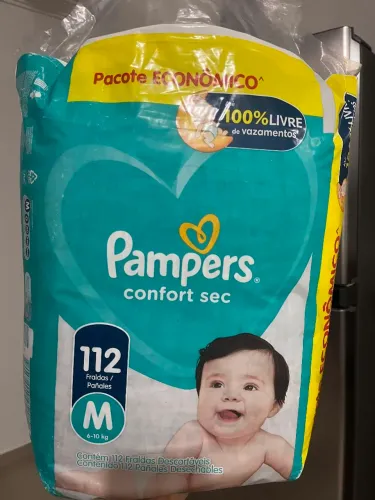 FRALDA PAMPERS M - 112 UN