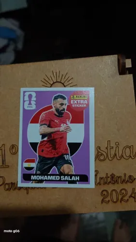 Figurinha da copa legend do Mohamed salah ( BORDÔ)