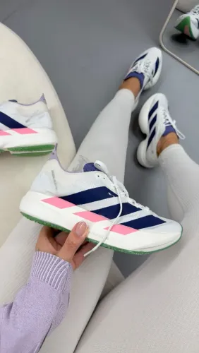 Adizero pro 4 branco e rosa 