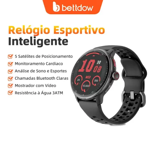 smartwatch GPS BETTDOW Com Aplicativos AI Integrados , Resistência À Água.