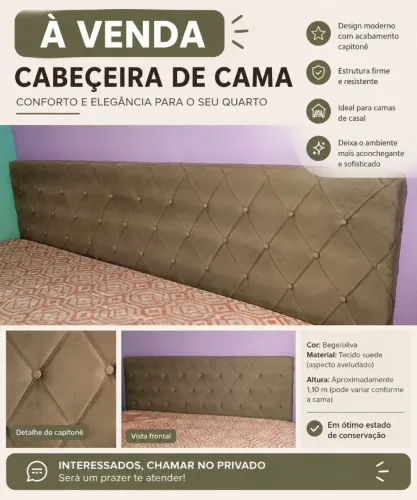 Vendo cabeceira cama Queen