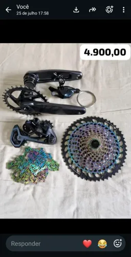 Peças Kit Relação Sram XX1 e GX