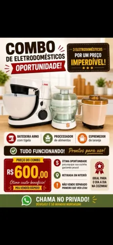 Aproveite: Combo de Eletrodomésticos