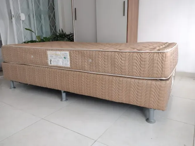 Cama Box Ortobom molas ensacadas - Solteiro 1,98x0,98