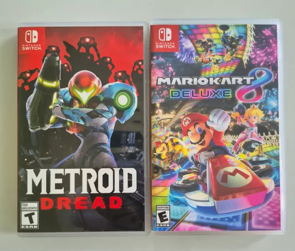 Metroid Dread e MK8 Deluxe