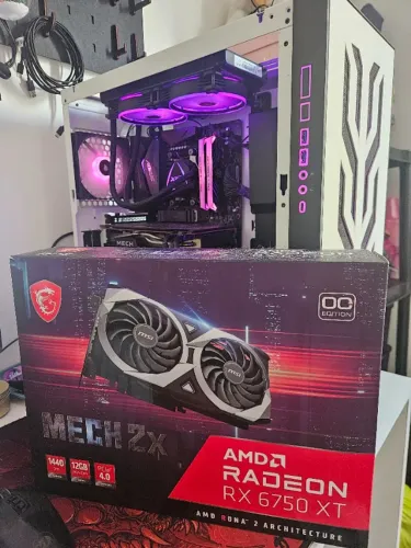 AMD Radeon RX 6750 XT 12GB MSI MECH 2X OC | Placa de Vídeo Gamer Alto Desempenho
