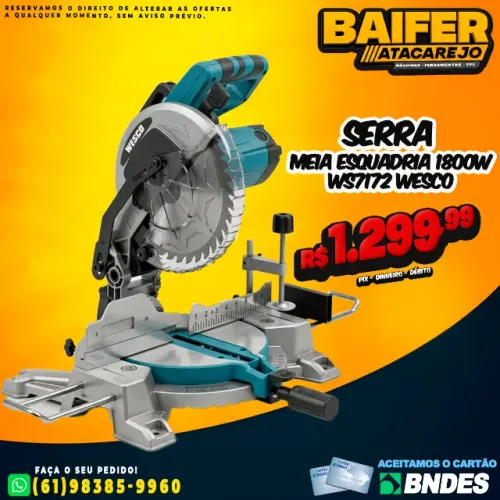 Serra Meia Esquadria 1800w Ws7172 Wesco