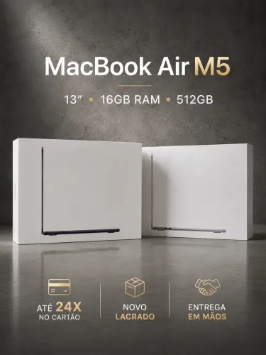 MacBook Air 512gb 16ram 13 polegadas novo lacrado