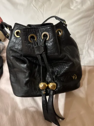 Bolsa Vicenza Couro preta