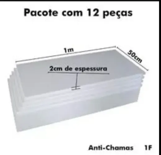 PLACAS DE ISOPOR 20mm eps - ANTI CHAMAS 