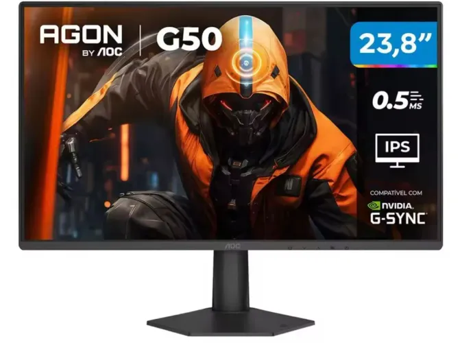 MONITOR 144HZ AOC 24G50F - NOVO