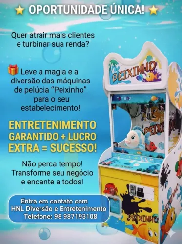 Máquinas de pelúcias disponível pra parceria em seu estabelecimento.