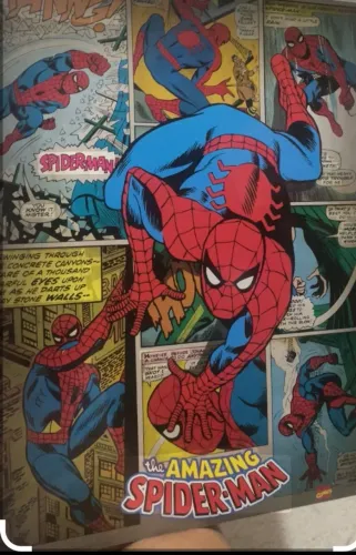 Quadro Decorativo do Homem Aranha - 40x37