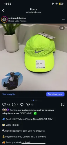 BONÉ NIKE TAILWIND DRI FIT ADV ORIGINAL