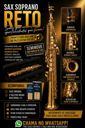 Saxofone Soprano Reto Eagle