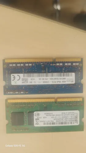 02 pentes de memoria DDR3 para notebook 4Gb