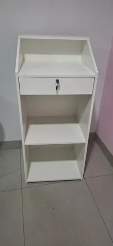 Balcão Caixa Para Loja Balcão Caixa Vallet Com gaveta Branco 100% MDF