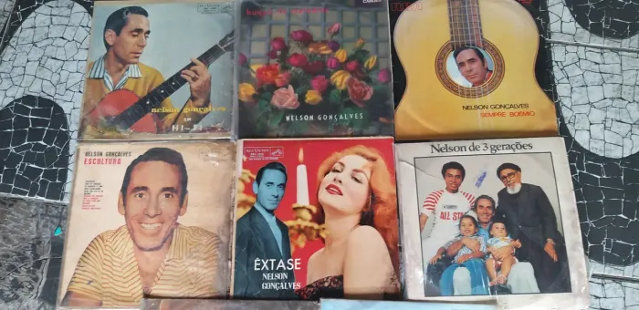 8 Lps de Nelson Gonçalves raros, lote fechado. Só 50.00
