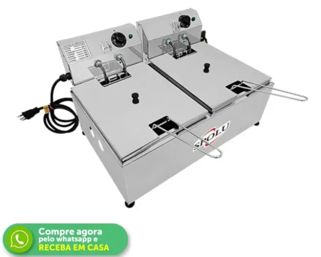Fritadeira Elétrica 2 Cubas 12L Spolu