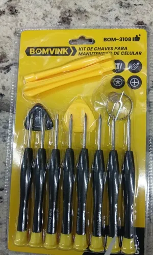 Kit de chaves para manutenção de celular. 