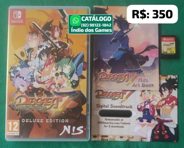 Disgaea 7 Vows of the Virtueless Deluxe Edition = R$: 350