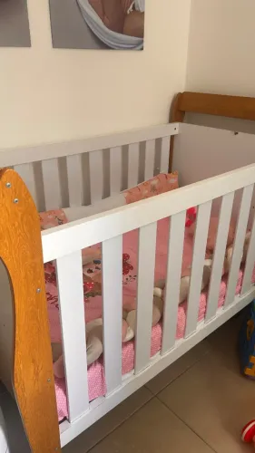 Berço cama com colchão
