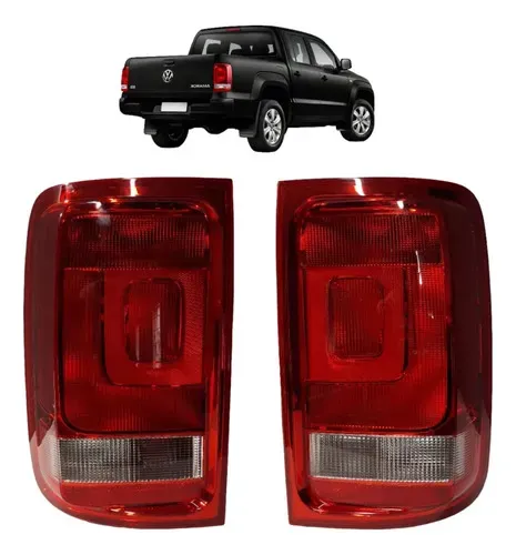 Par Lanterna Traseira Amarok 2014 2015 2016 Cristal Ambos Lados