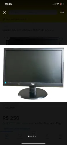 Monitor AOC - 19 polegadas