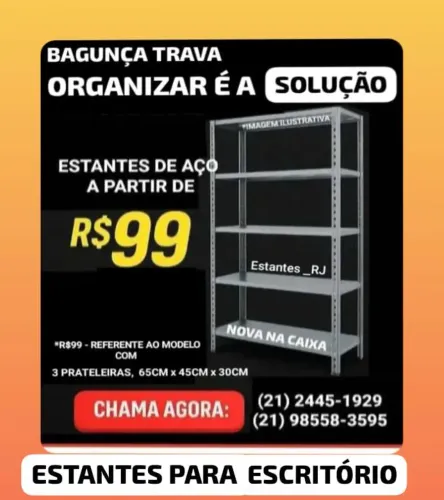 Estantes para escritório
