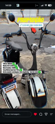 SCOOTER ELÉTRICA WEHAWK WX-10 - R$ 5.500