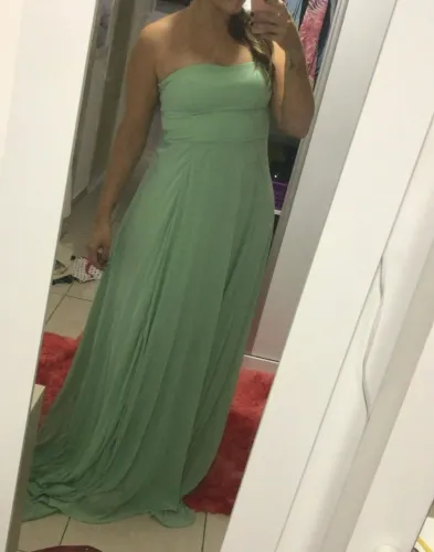 Vestido verde de festa M novo