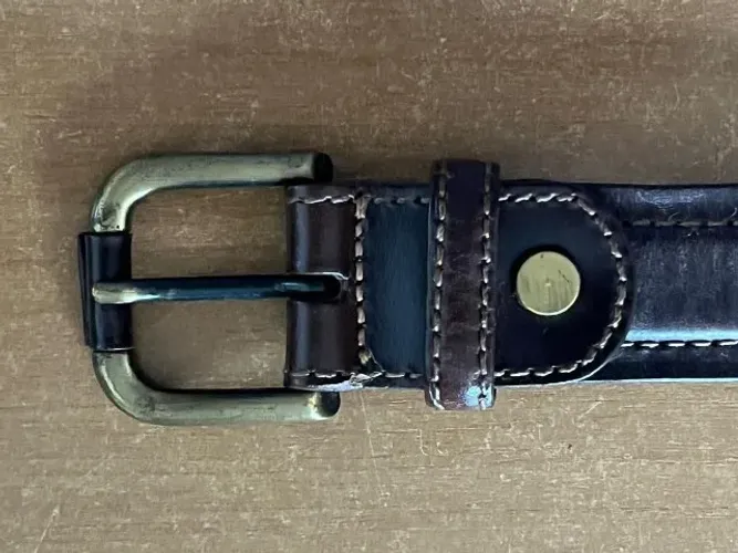 Cinto Masculino Lacoste marrom 90 cm | Largura = 3,5 cm