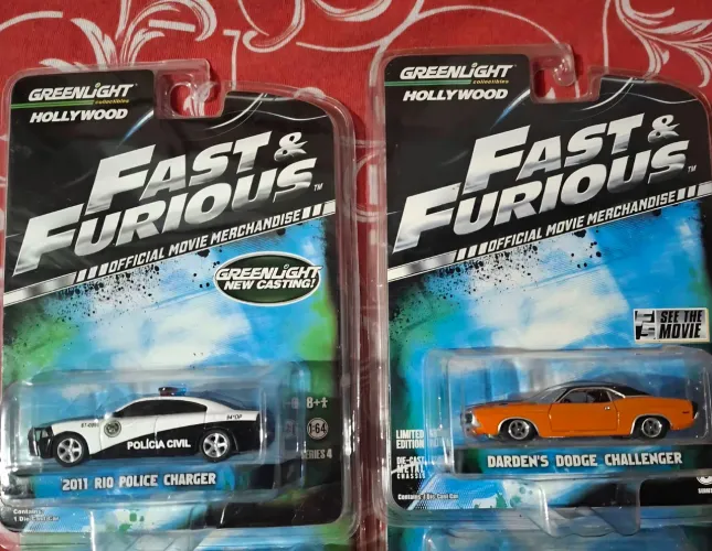 Charger polícia + Challeger Velozes e Furiosos greenlight 