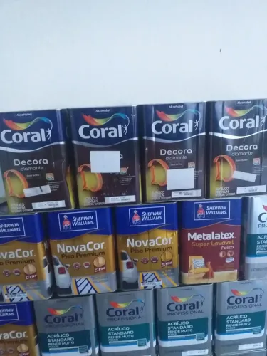 Tinta Coral decora diamante, linha exclusiva da coral promoção 399 cada lata .