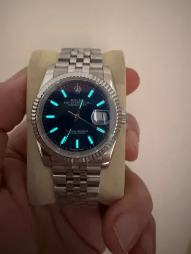 Rolex datejust 36 mm azul