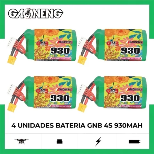 4 Unidades bateria GNB 4S 930mah