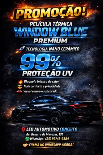 Película Térmica Window Blue Premium Nano Cerâmico 