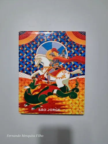 Cerâmica artística - São Jorge | Militão dos Santos | Medida: 20x25