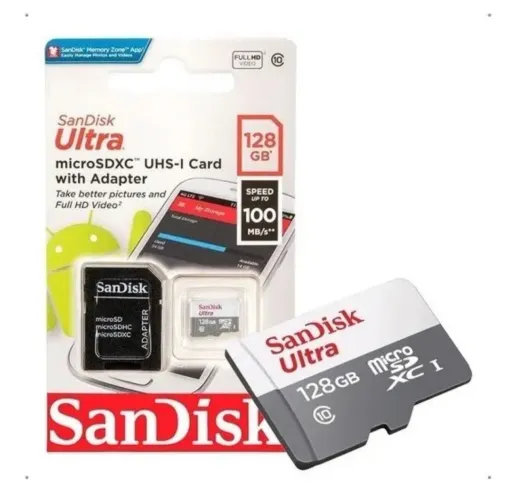 Cartão de memória 128 GB (NOVO LACRADO)