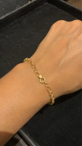Pulseira em ouro 18k modelo Portuguesa