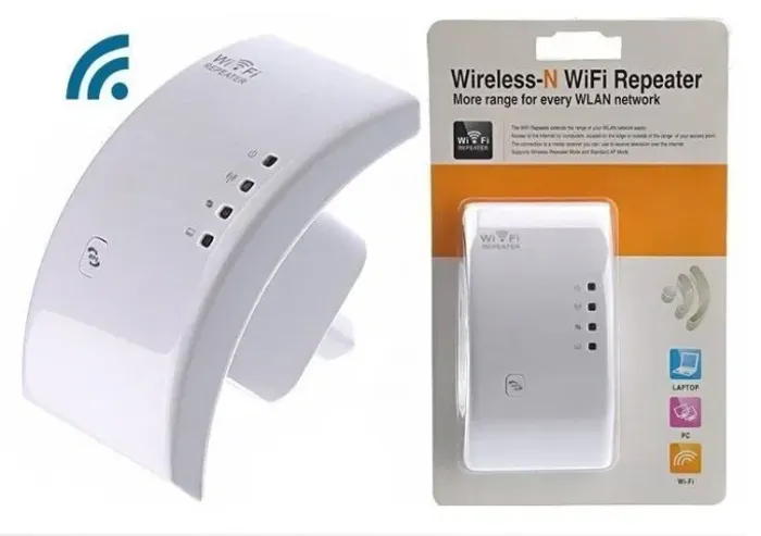 Aparelho Amplificador e Repetidor de Sinal Wi fi, entregamos