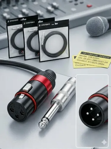 Cabo XLR P10 Microfone 1m DREMAKE