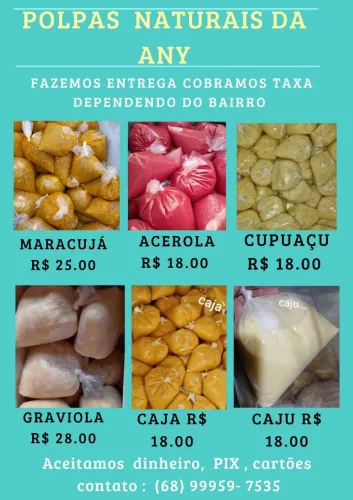 Peça já sua polpa de frutas fresquinha