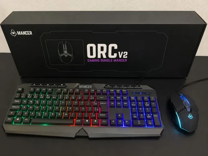 Teclado e Mouse Gamer Mancer ORC V2