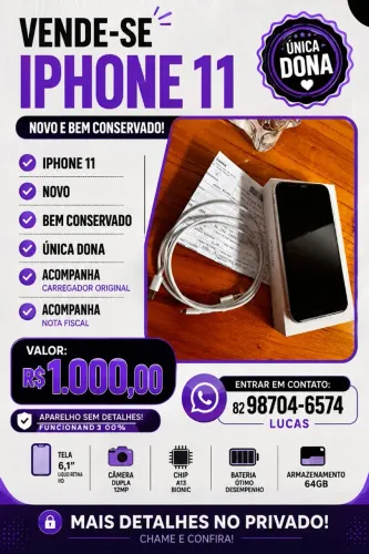 Celular iPhone 11 .