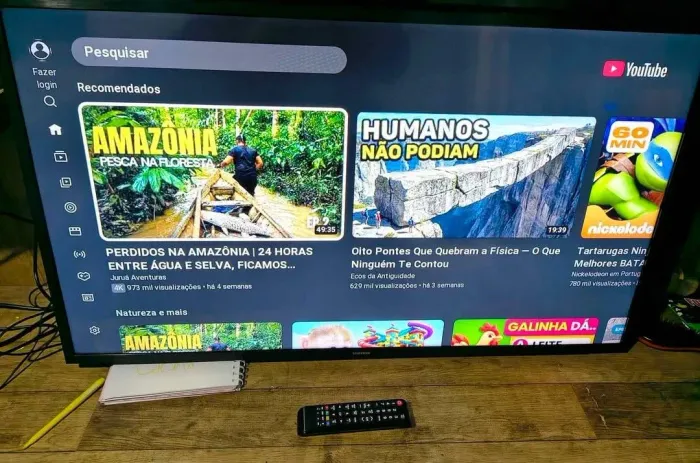 Tv Samsung 42 polegadas smart acompanha controle sem pezinhos